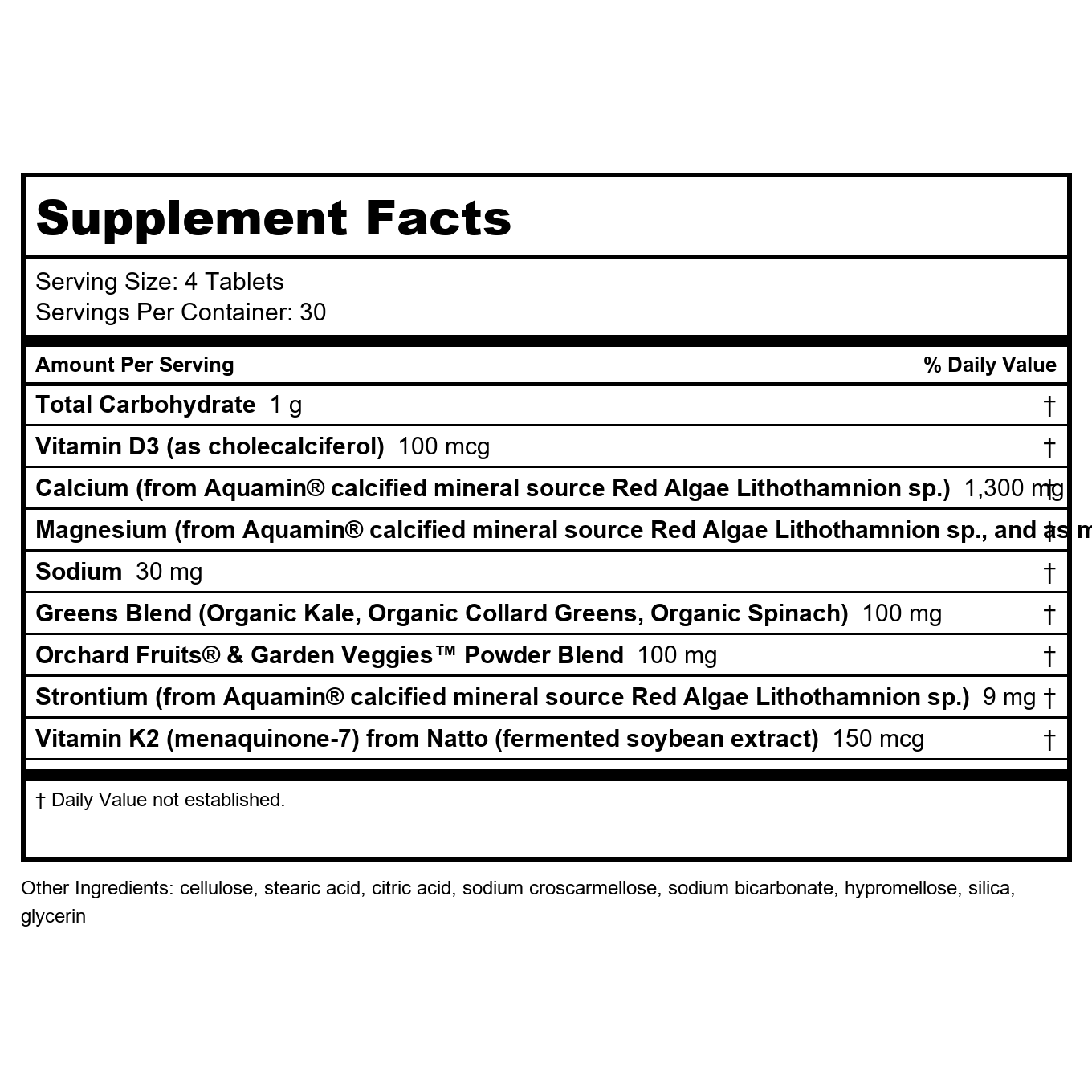 Nature's Way Alive! Calcium Bone Support Formula 120 Tablets - 15839