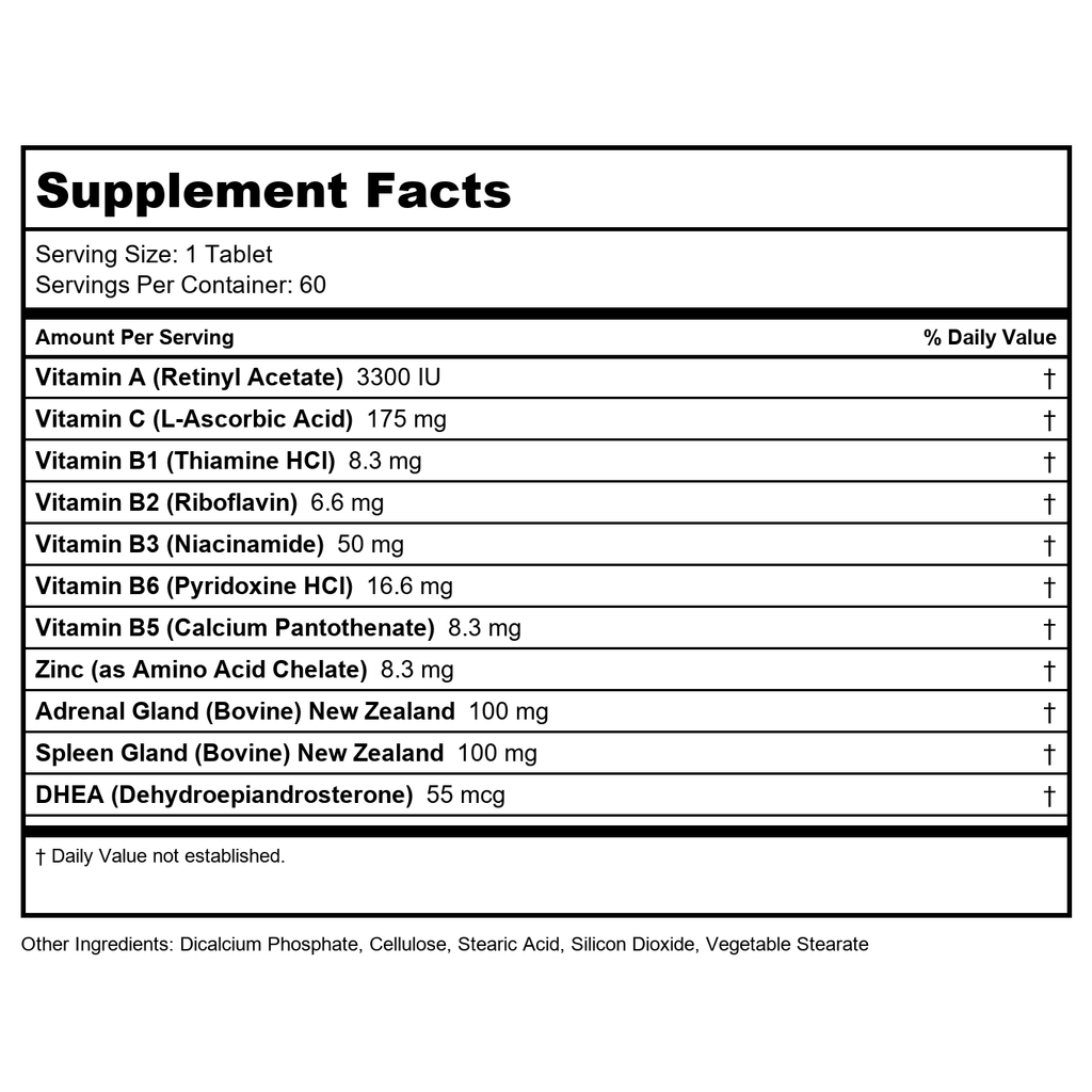 Vinco Adrenal Forte 60 Tablets - VP-AF