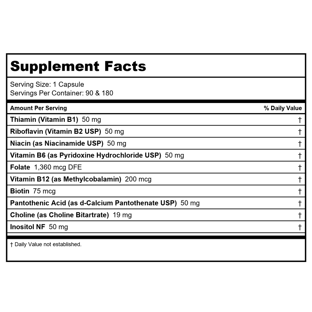 Ortho Molecular Methyl B Complex 120 Capsules