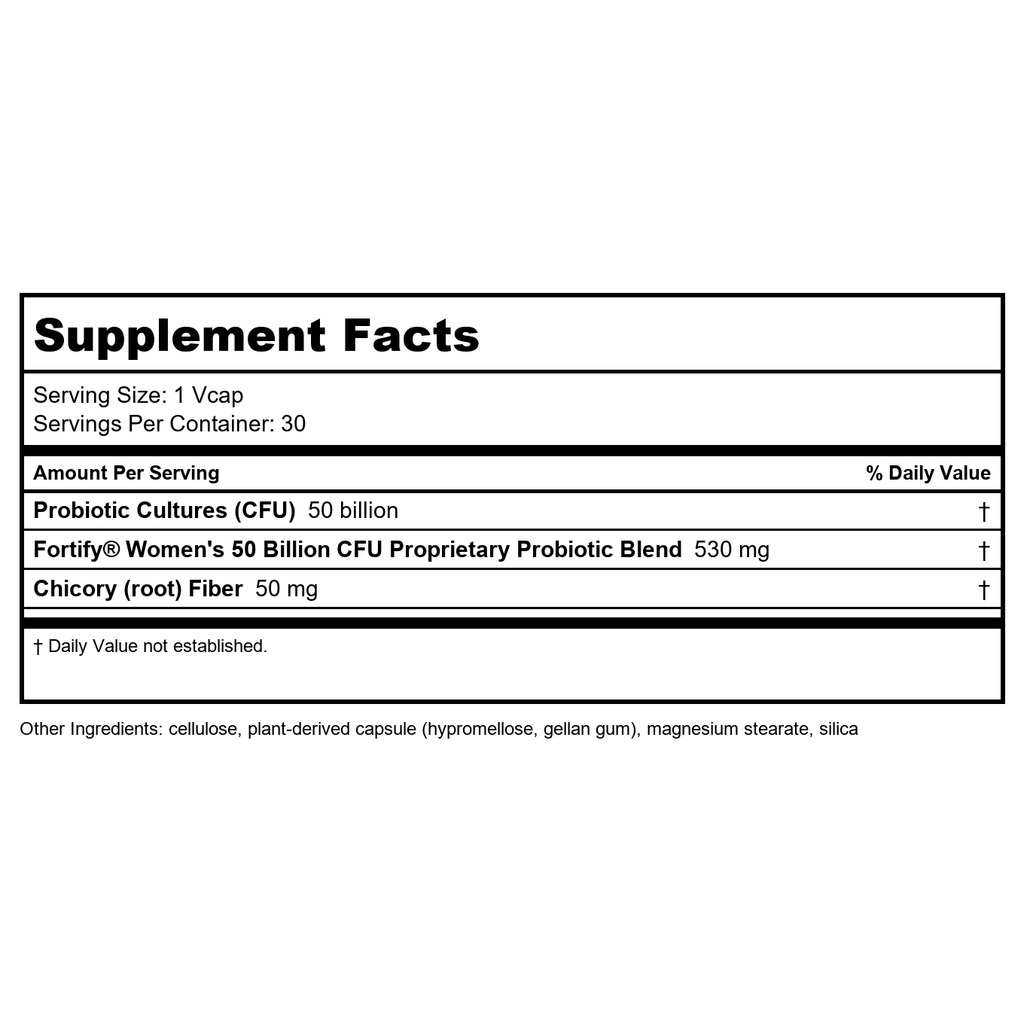 Nature's Way Fortify Women’s 50 Billion Daily Probiotic 30 Vcaps