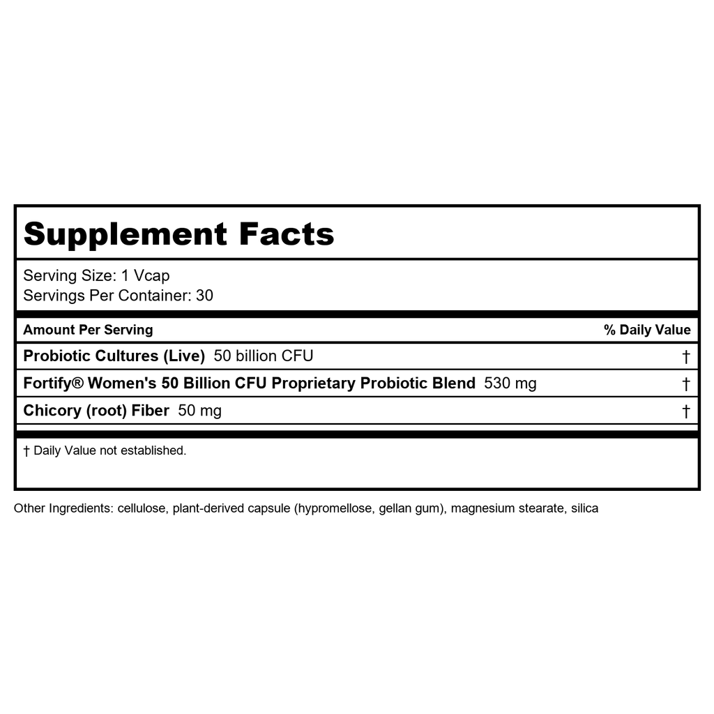 Nature's Way Fortify Women’s 50 Billion Daily Probiotic 30 Vcaps