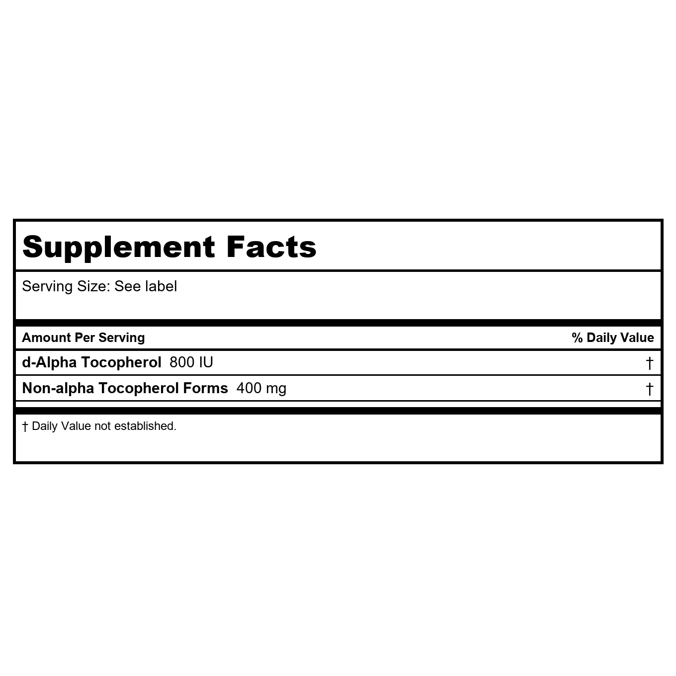Ortho Molecular Natural Vitamin E Mixed Tocopherols 120 Softgels -