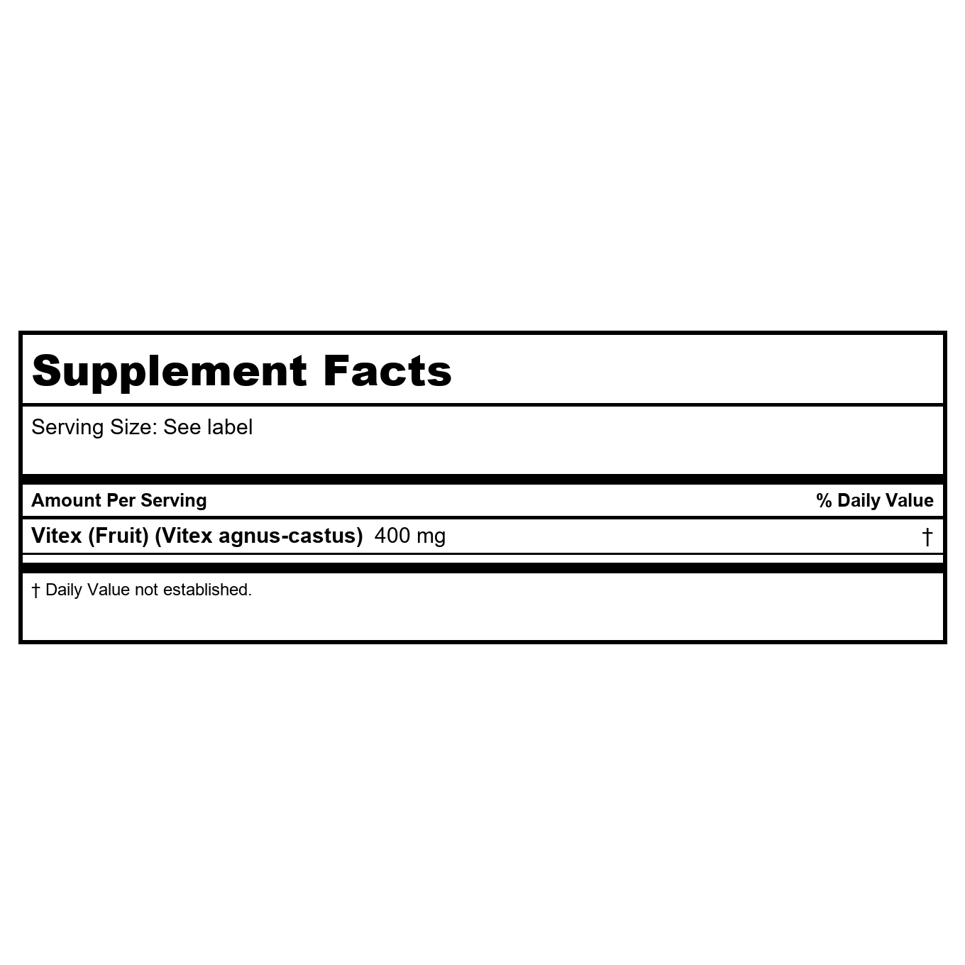 Nature's Way Vitex Fruit 320 Vcaps