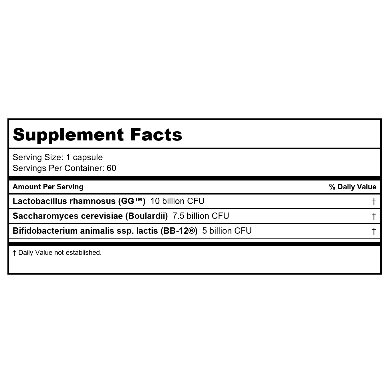 Metagenics UltraFlora Intensive Care 60 Capsules - 2 Pack