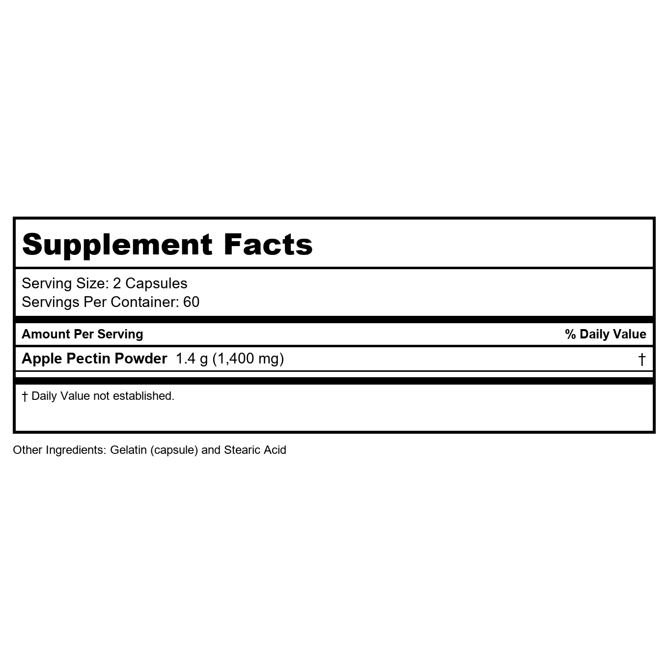 Now Foods Apple Pectin 700 mg 120 Vcaps - 6425 - 2 Pack
