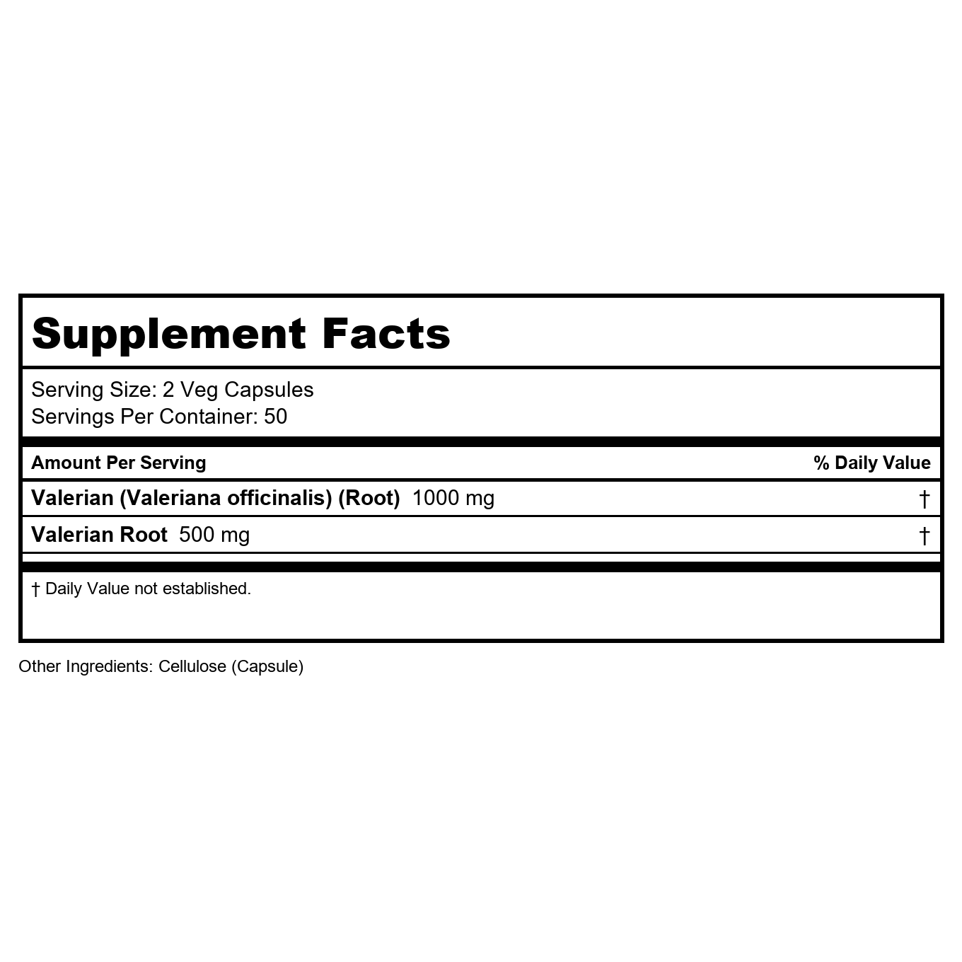 Now Foods Valerian Root 500 mg 250 Vcaps - 4771 - 2 Pack