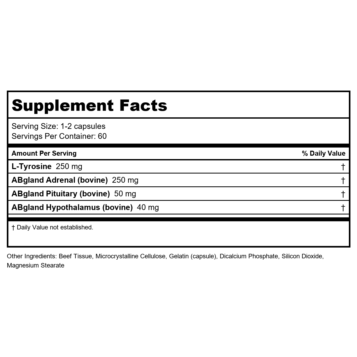 Cardiovascular Research Meganephrine 60 Capsules