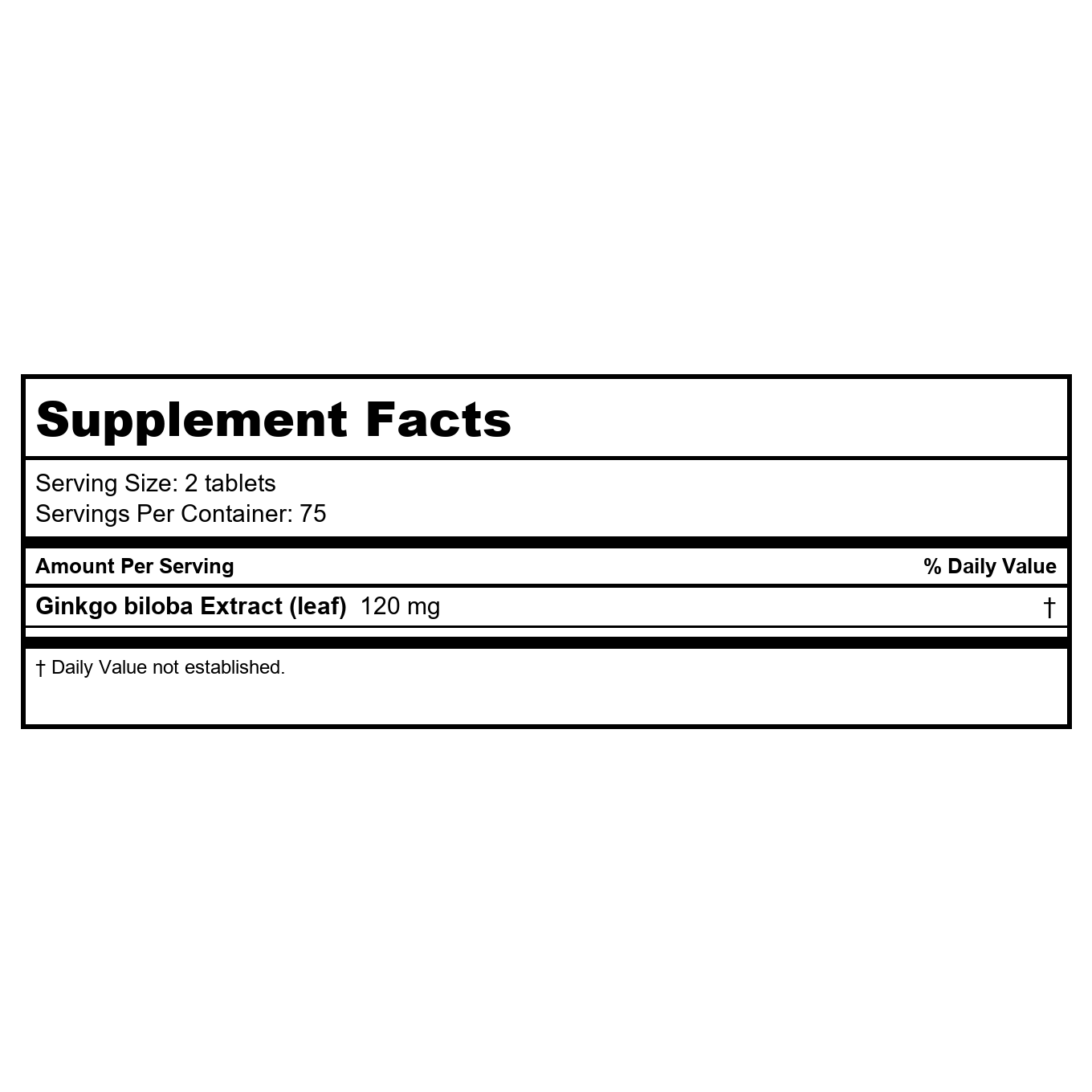 Nature's Way Ginkgold 150 Tablets