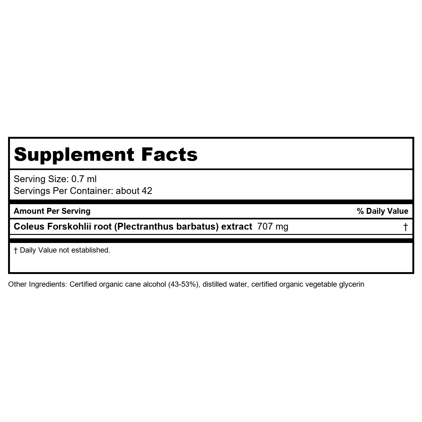 Herb Pharm Coleus Forskohlii 1oz
