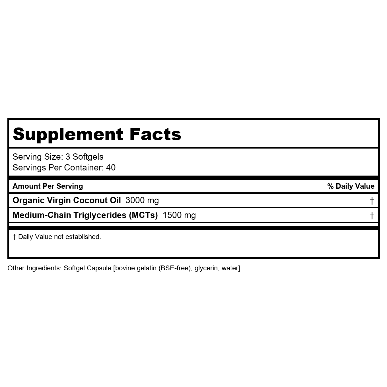 Now Foods Virgin Coconut Oil 1000 mg 120 Softgels - 1718 - 3 Pack