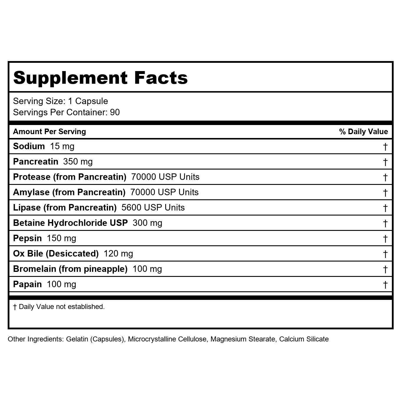 Ortho Molecular Digestzyme-V 180 Capsules
