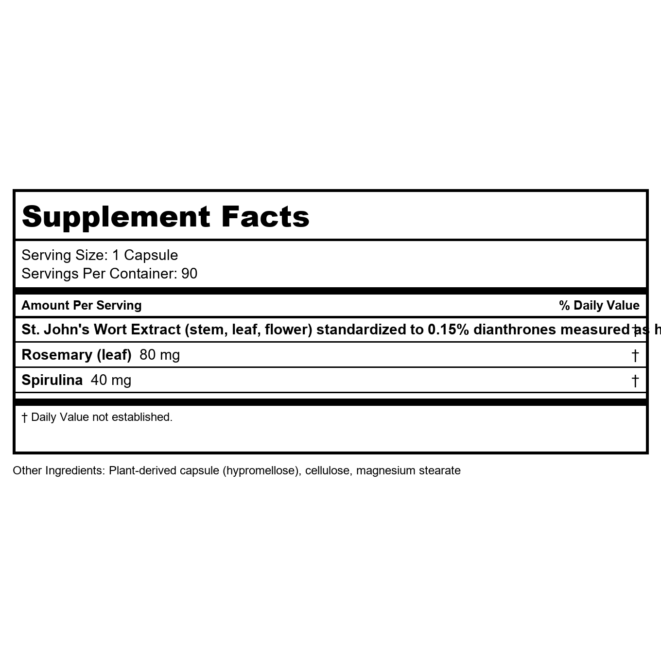 Nature's Way St. John's Wort Extract 90 Vcaps