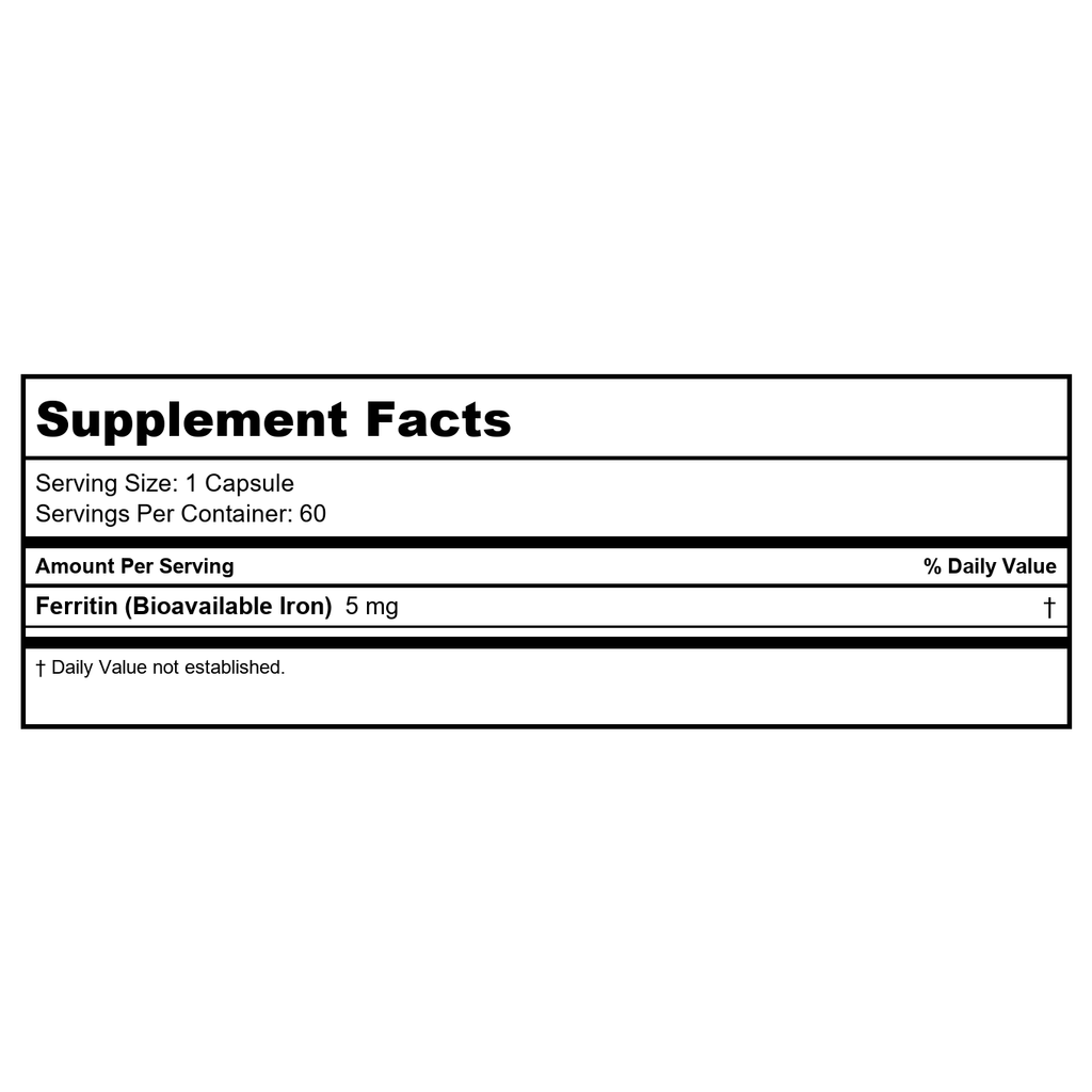 Ecological Formulas Ferritin 60 Capsules - 2 Pack