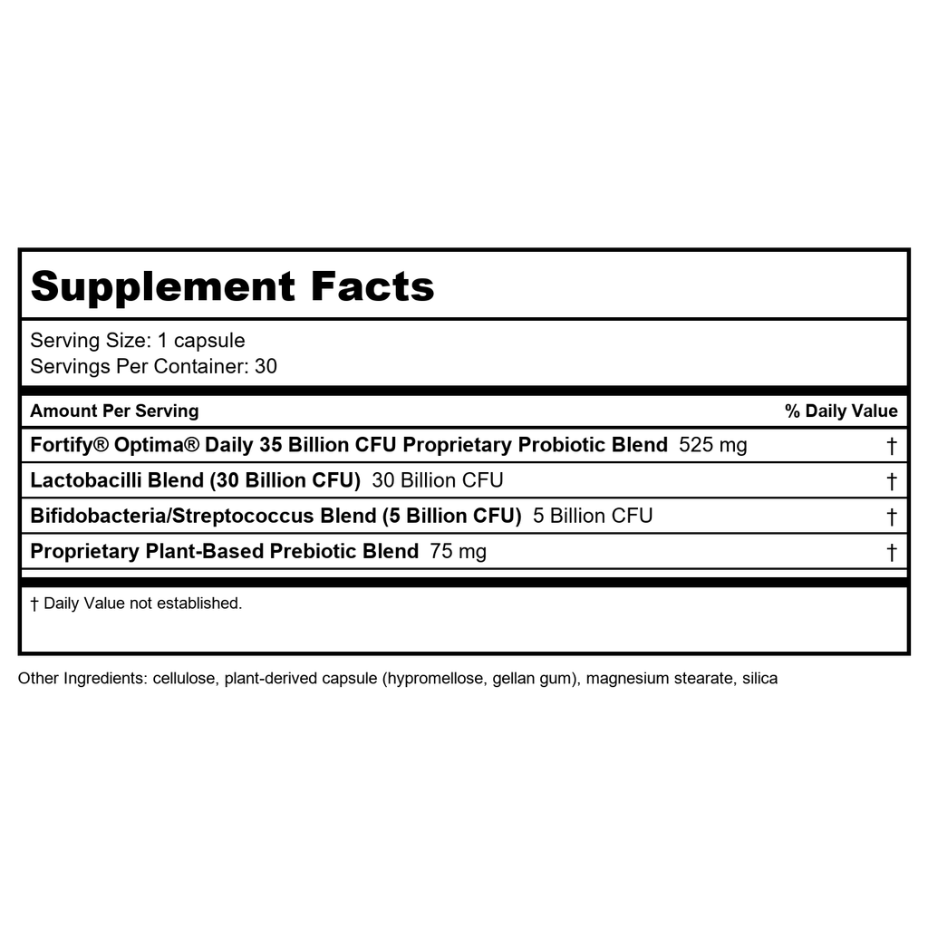 Nature's Way Fortify Optima 35 Billion Probiotic + Prebiotic 30 Vcaps