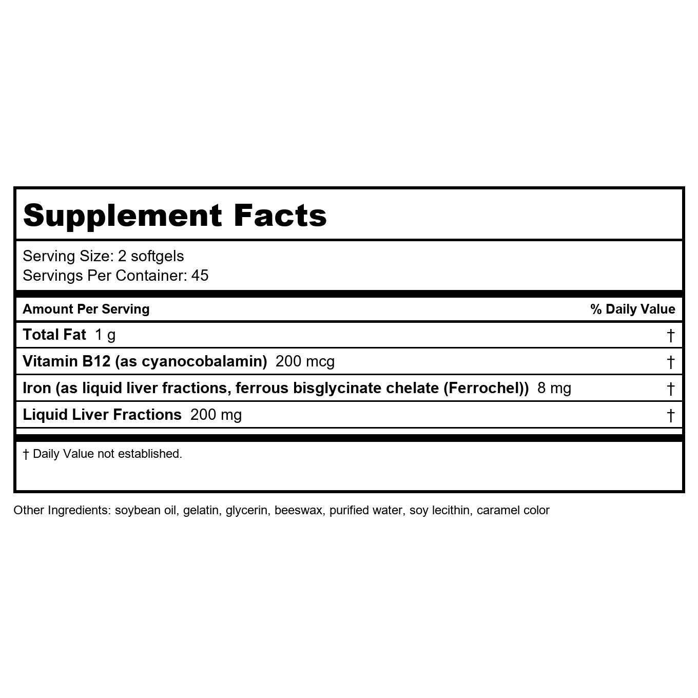 Nature's Way Energizing Iron 90 Softgels - 05219