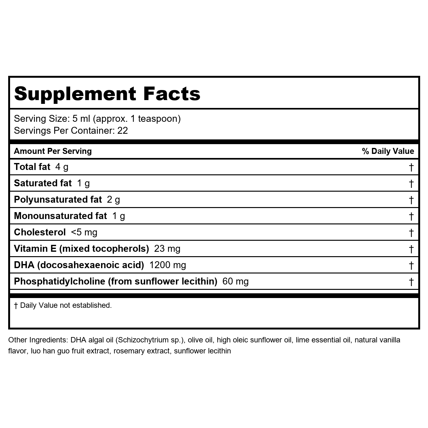 Apex Energetics Brain-E DHA 1200 TG 90 Softgels - K114 -