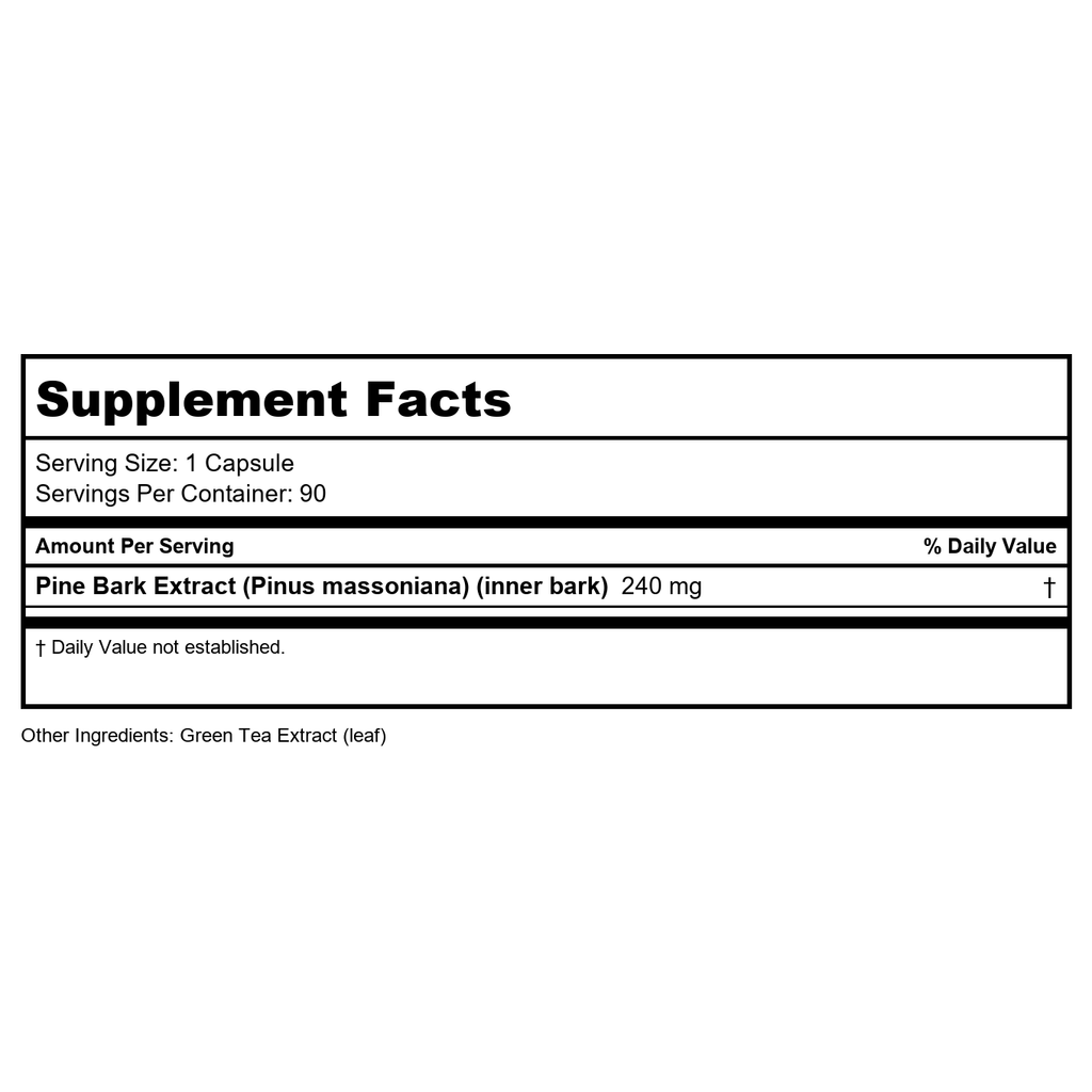 Now Foods Pine Bark Extract 240 mg 90 Vcaps - 3364 2 bottles
