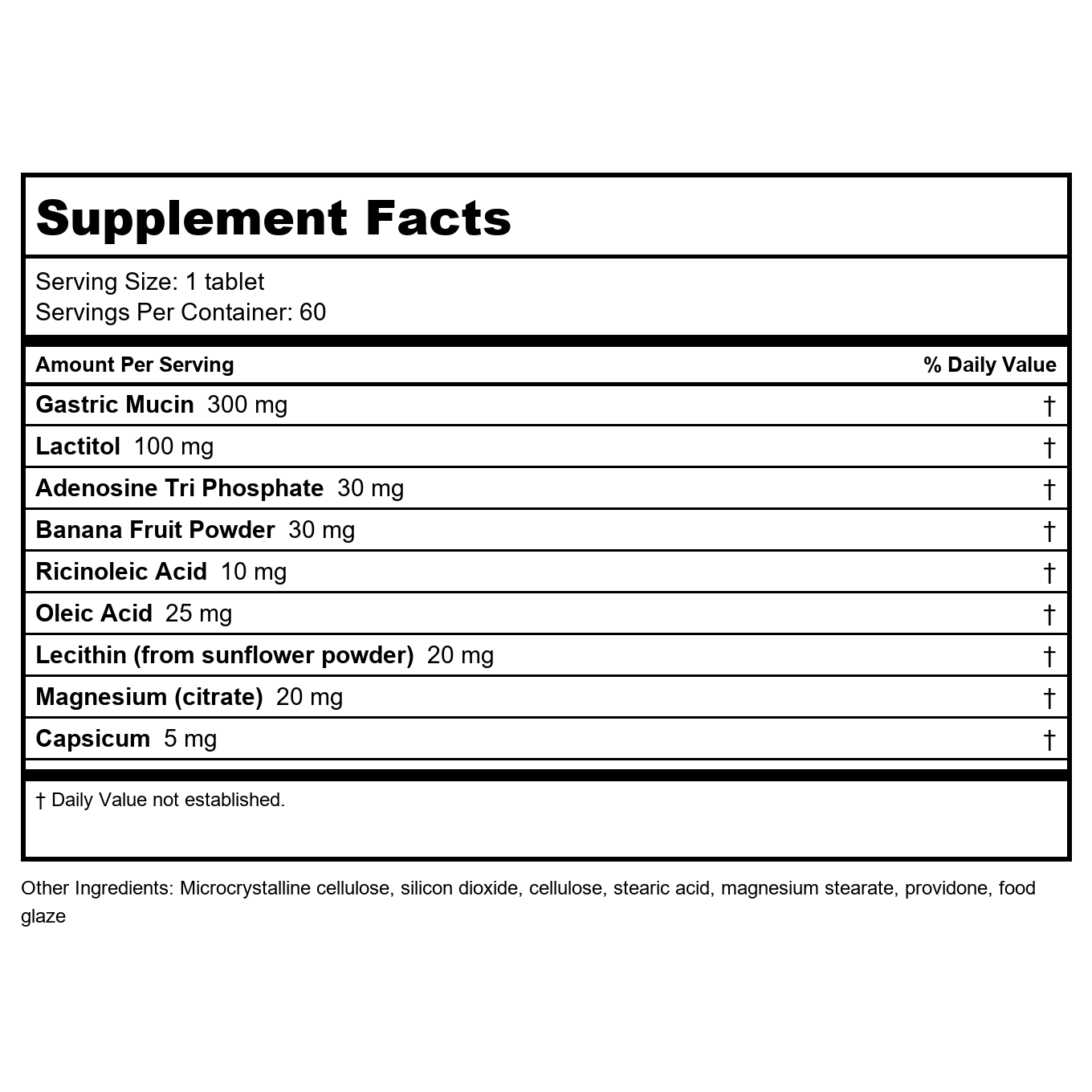 Ecological Formulas Helicobactrin 60 Tablets