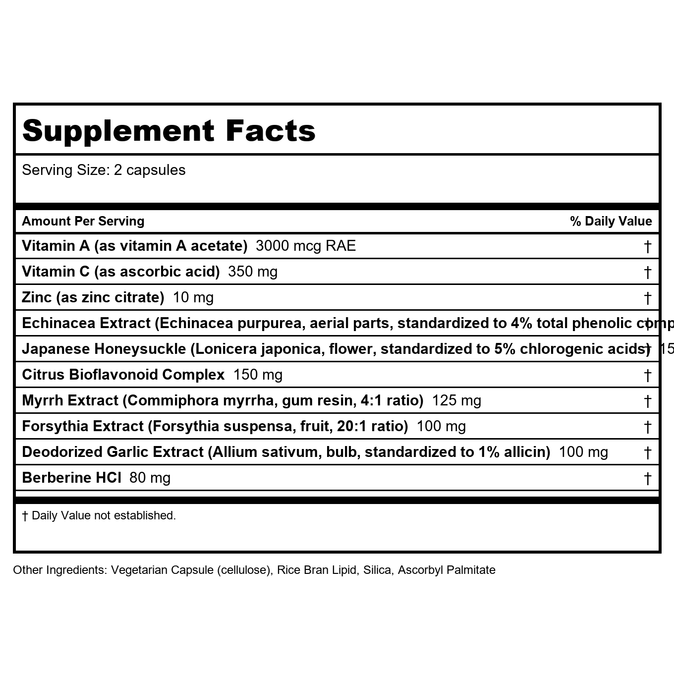 Vital Nutrients Herbal Biotic 60 Vcaps