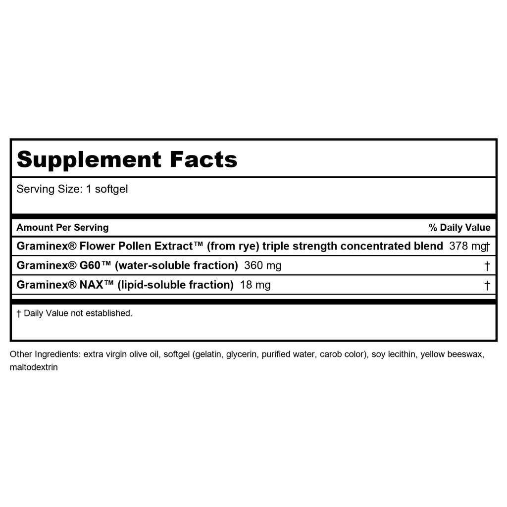 Life Extension Triple Strength ProstaPollen 30 Softgels