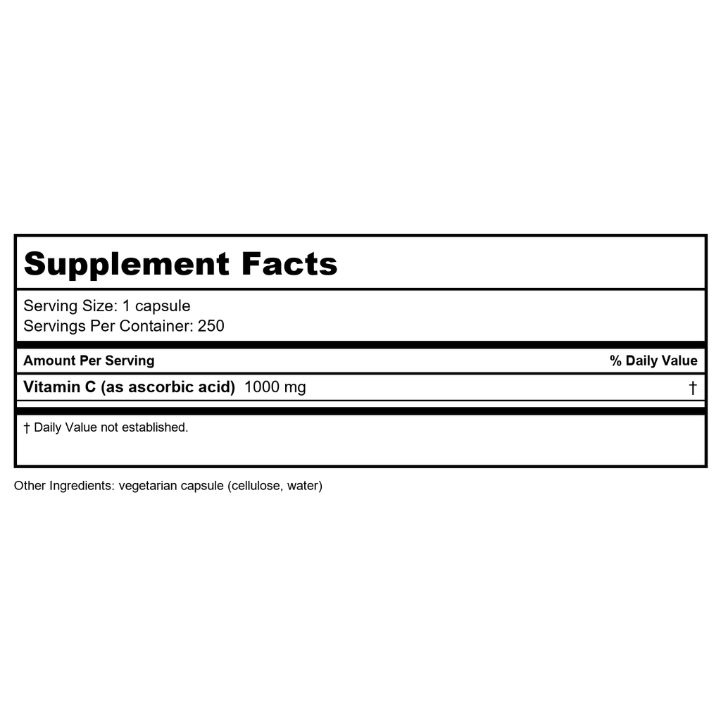 Pure Encapsulations Asorbic Acid Capsules 250 Capsules -