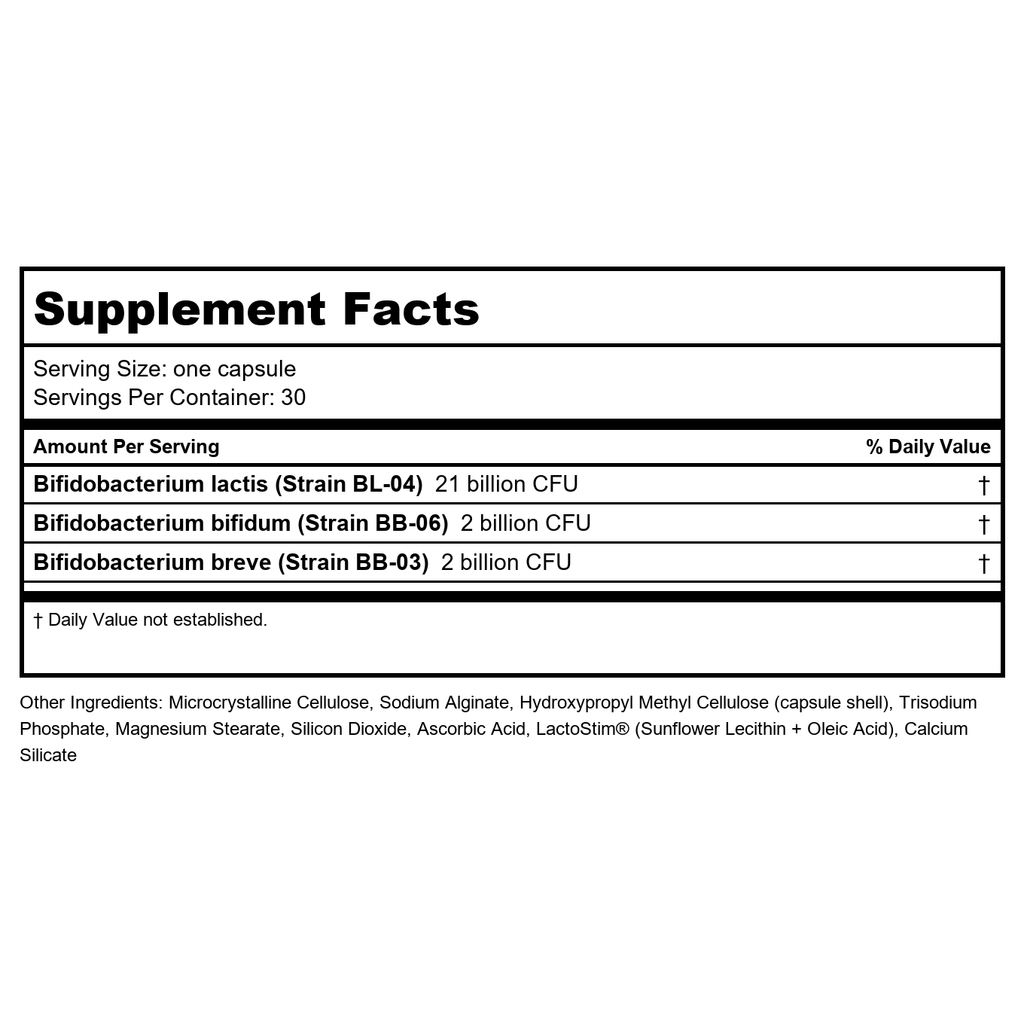 Master Supplements TruBifido Colon Formula Probiotic 30 Capsules