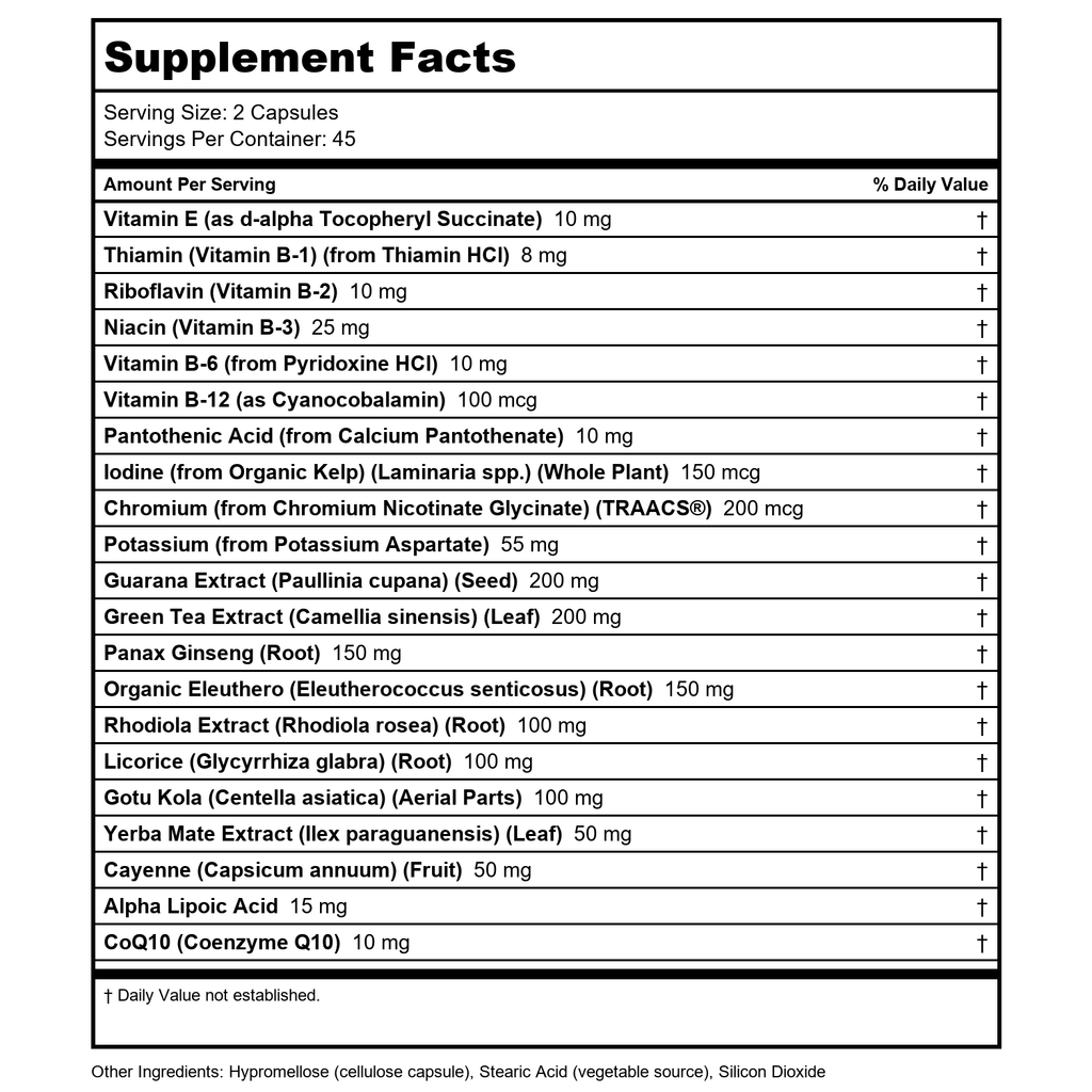Now Foods Energy 90 Vcaps - 3326 - 6 Pack