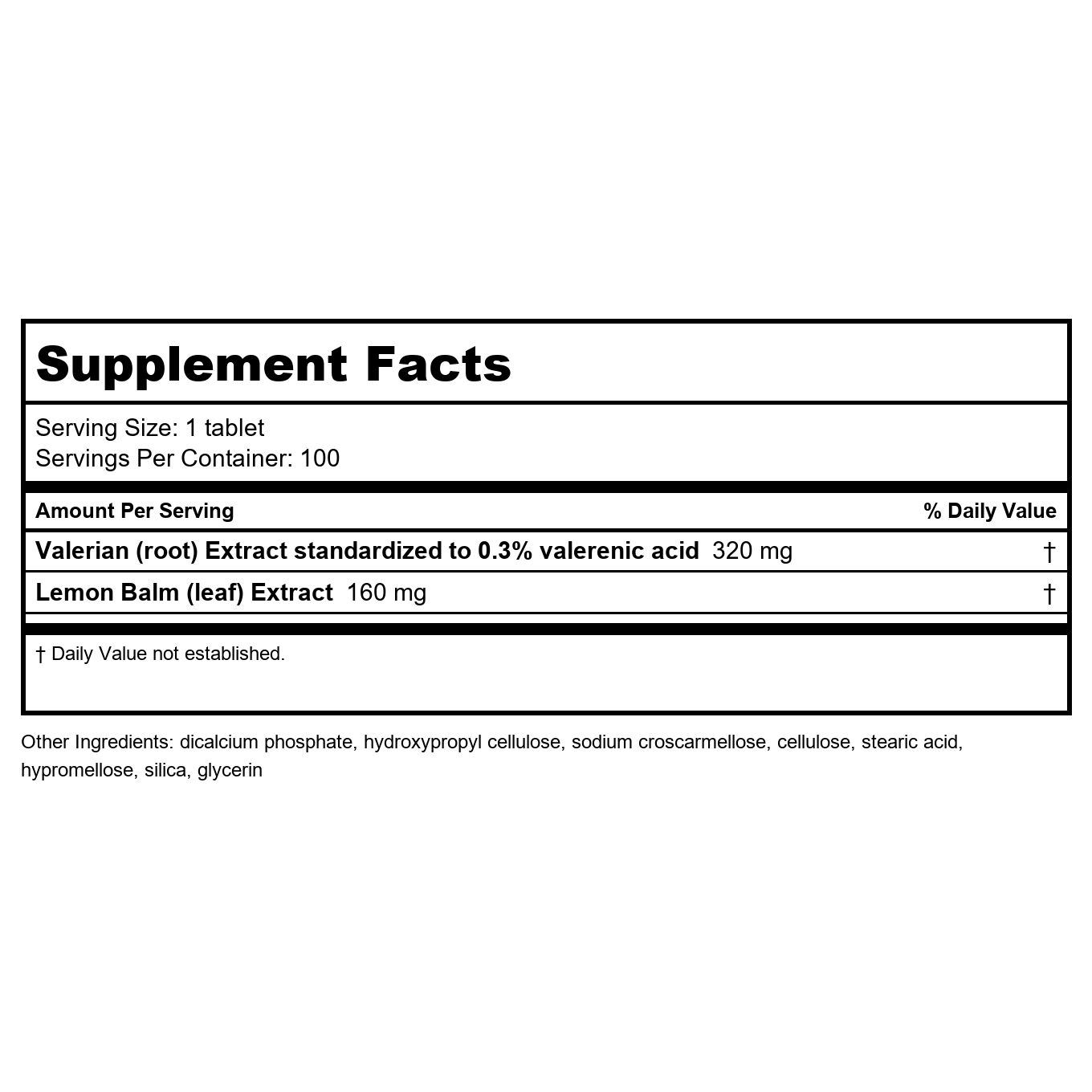 Nature's Way Valerian Nighttime 100 Tablets