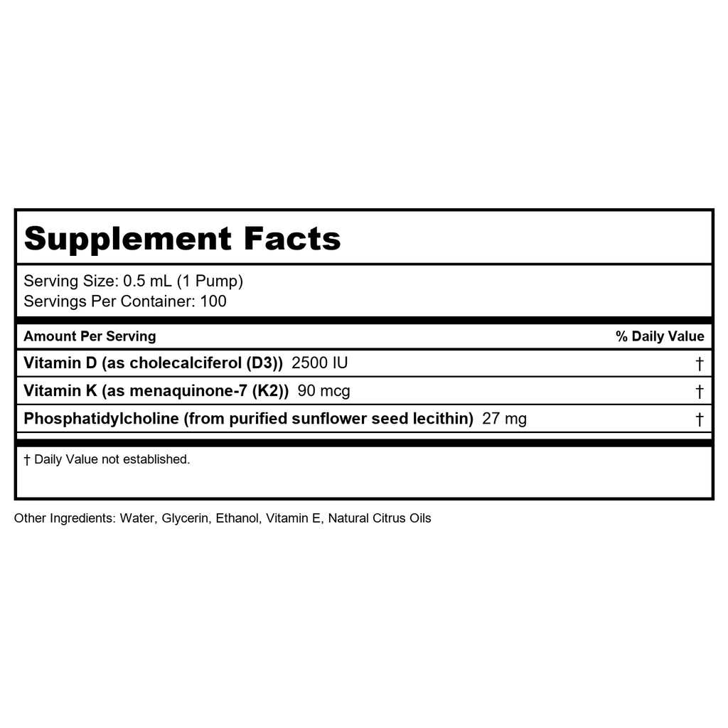 Quicksilver Scientific Nanoemulsified D3K2 1.7 oz