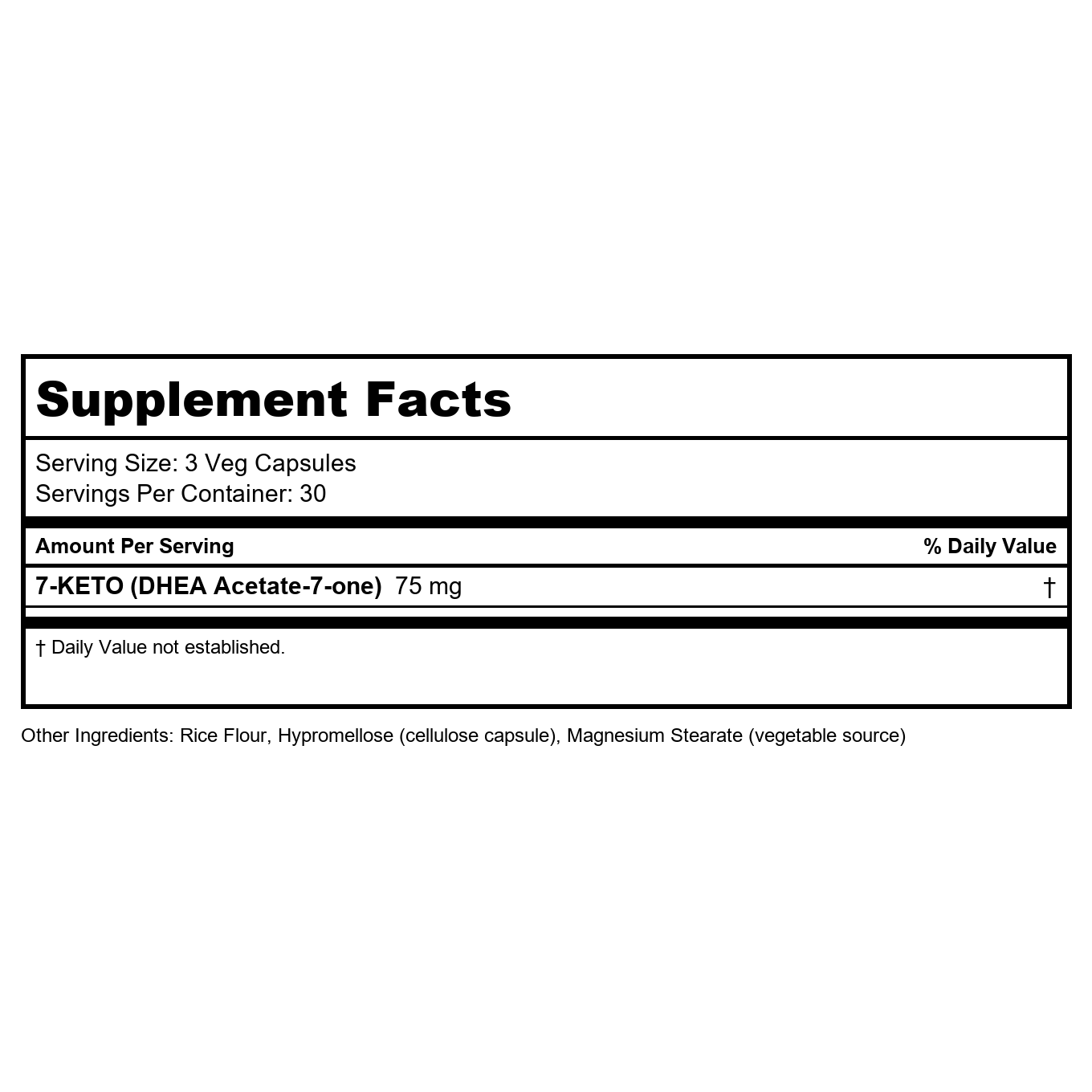 Now Foods 7-Keto 25mg 90 Vcaps - 3010 - Walmart Only