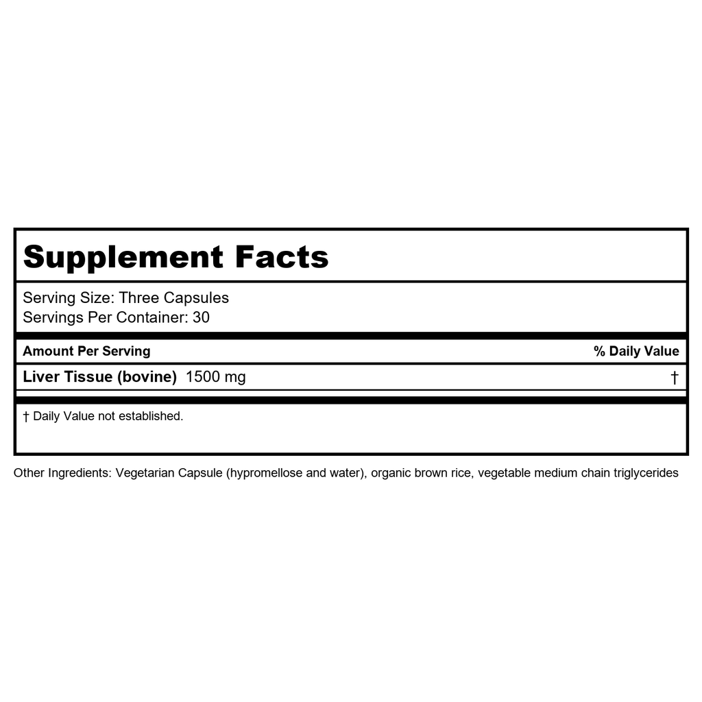 Professional Formulas Pure Liver 60 Capsules