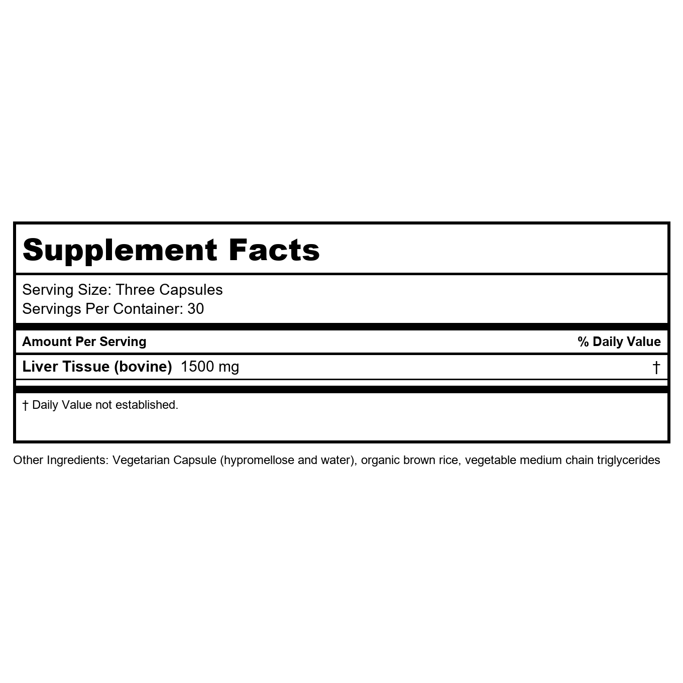 Professional Formulas Pure Liver 60 Capsules