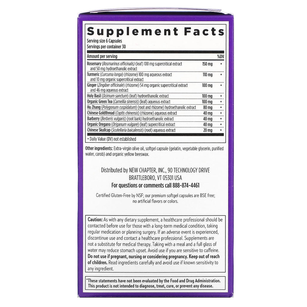 New Chapter Zyflamend 180 Mini Softgels
