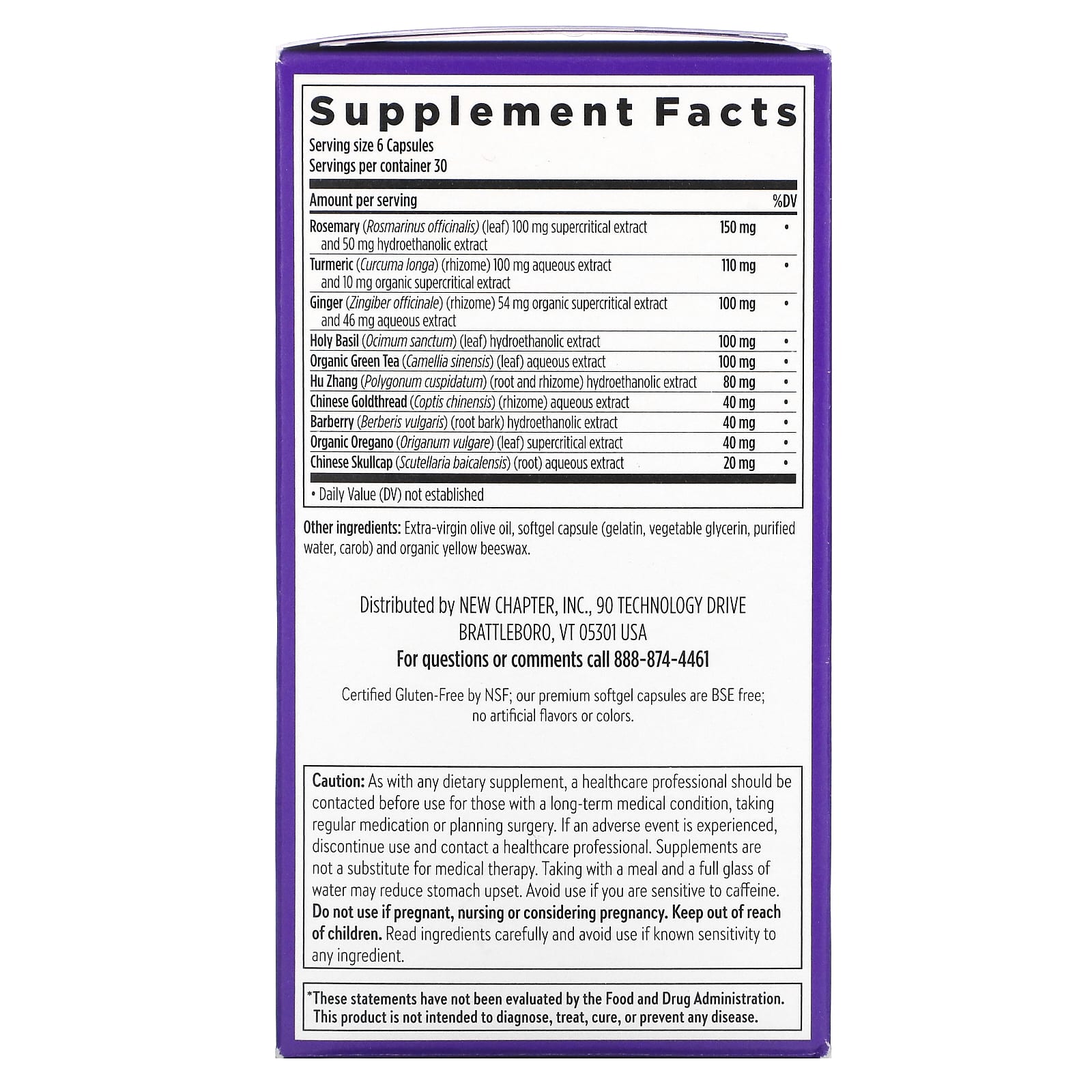 New Chapter Zyflamend 180 Mini Softgels