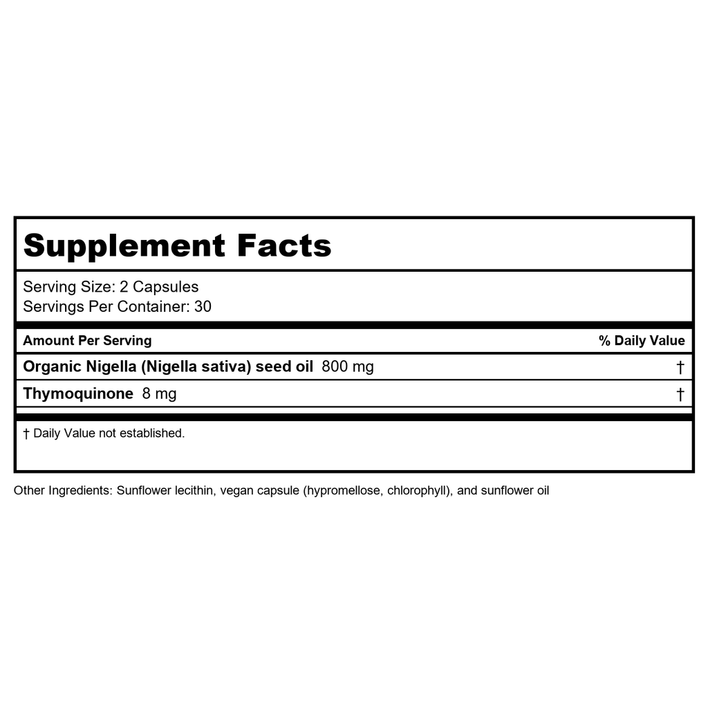 Gaia Herbs Black Seed Oil 60 Vcaps