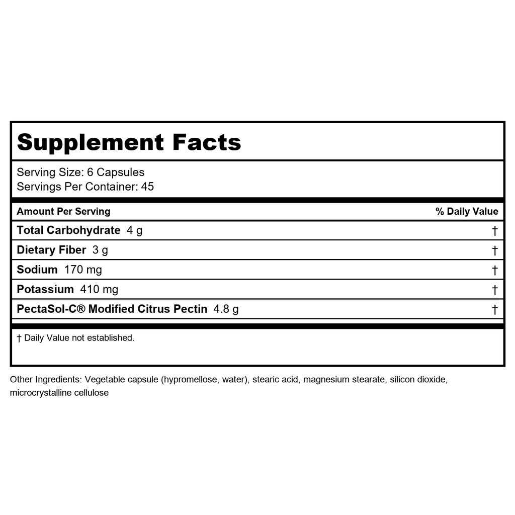 EcoNugenics PectaSol Modified Citrus Pectin 270 Vcaps - EQ0032