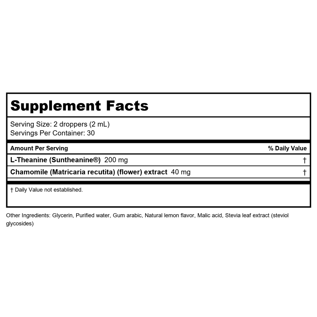 Numedica L-Theanine Liquid Natural Lemon 2oz