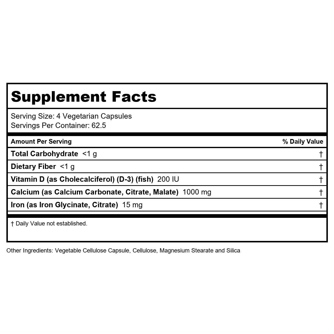 Nature's Life Mega Minerals Complex 250 Vcaps    450