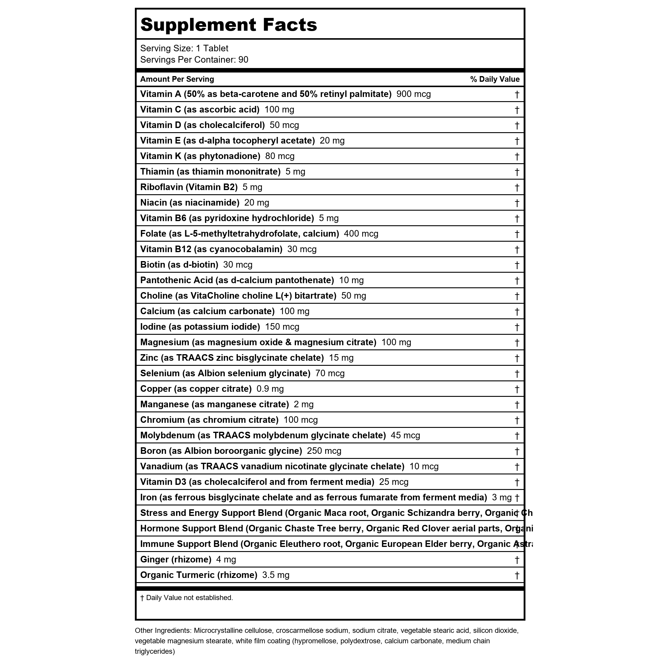 New Chapter Every Woman's One Daily Multivitamin 96 Vtabs