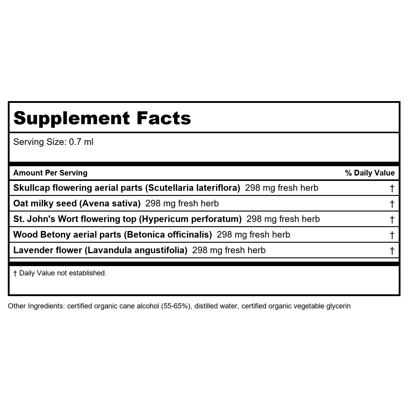 Herb Pharm Nervous System Tonic 1oz