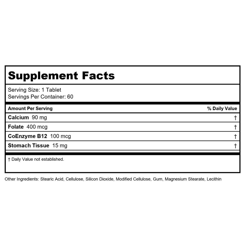 Ecological Formulas Dibencozide 60 Tablets