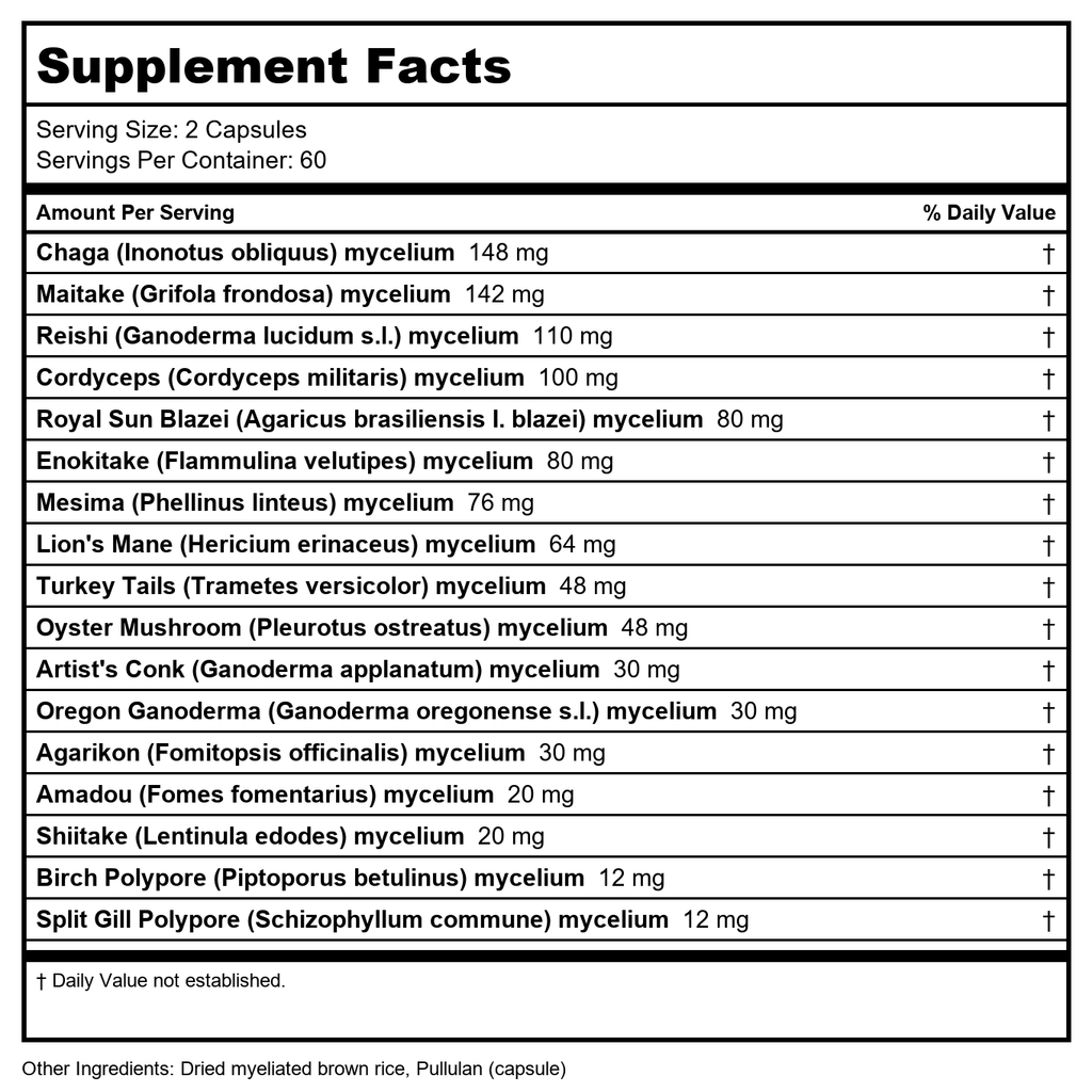 Host Defense Mushrooms MyCommunity Capsules 120 vegcaps -