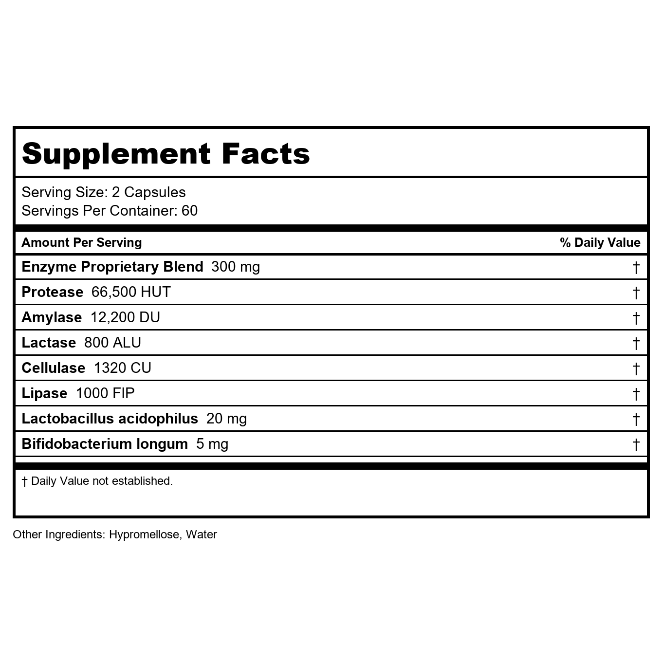 Transformation Enzymes Digestzyme 120 Capsules