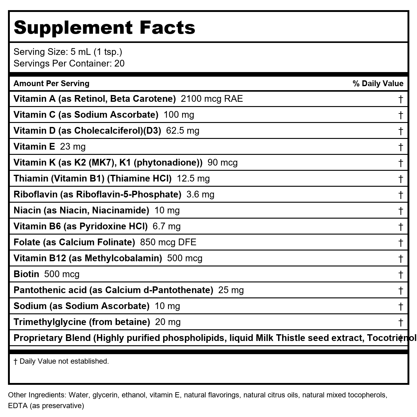 Quicksilver Scientific Ultra Vitamin 3.38 Ounce