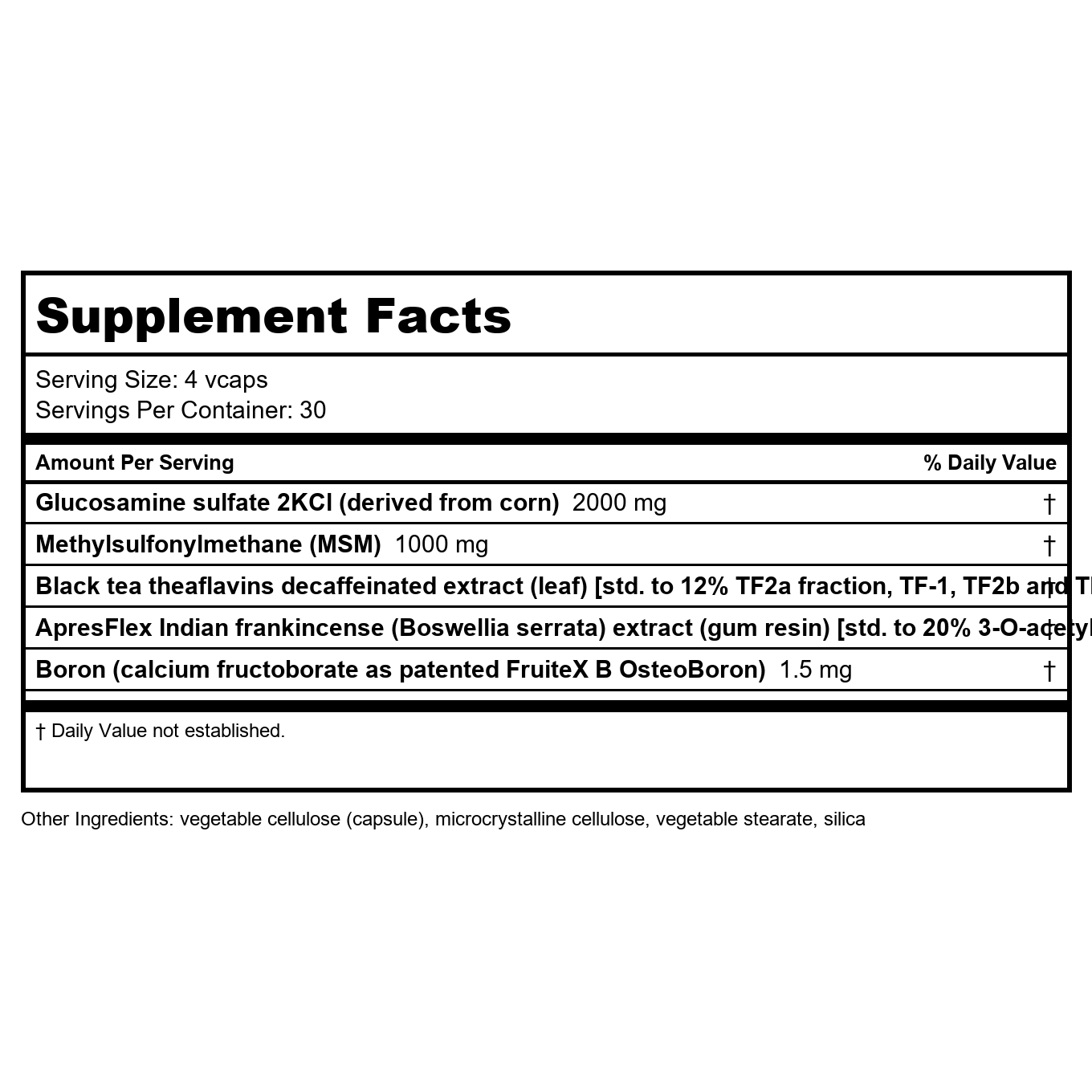 Life Extension Arthromax w/Theaflavins and Apresflex 120 Vcaps