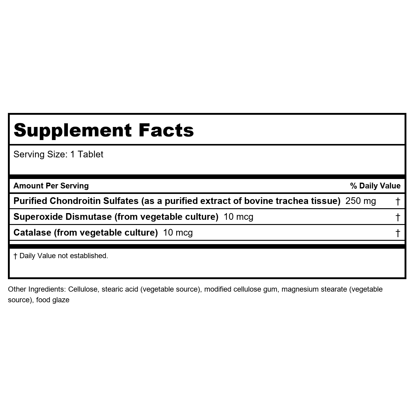 Biotics Research Purified Chondroitin Sulfates 90 Tablets