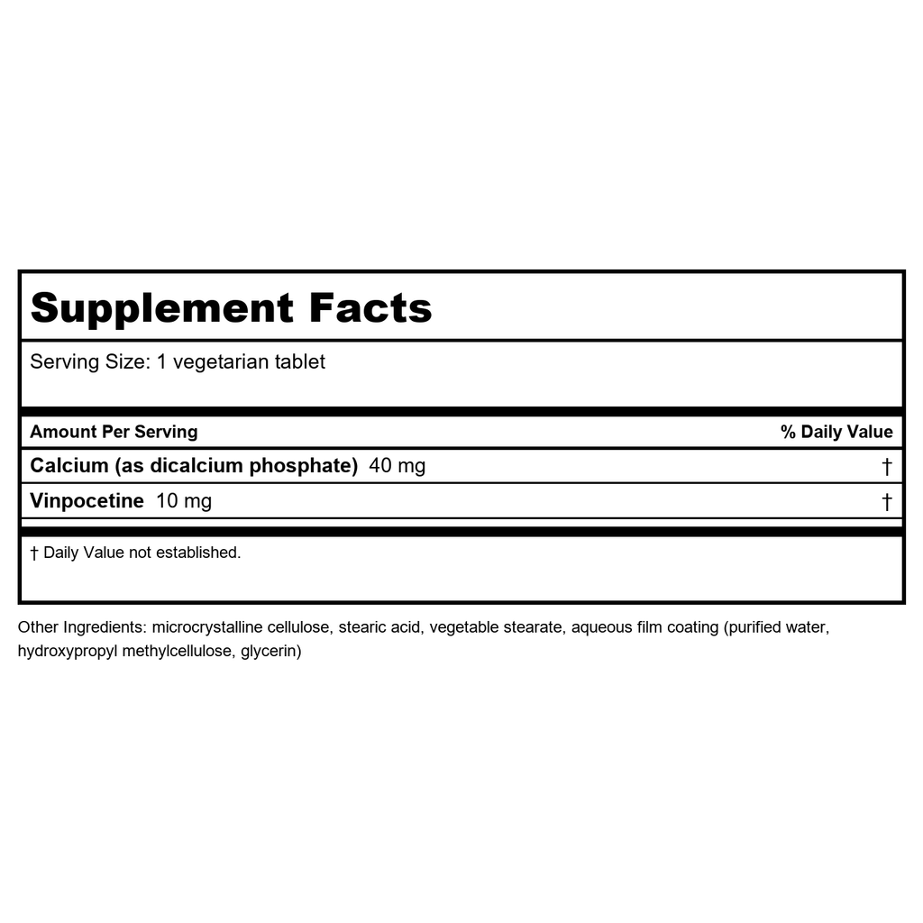 Life Extension Vinpocetine 10 mg 100 Tablets