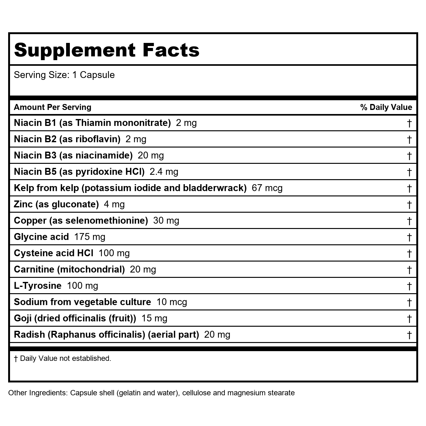 Biotics Research Meda-Stim 100 Capsules