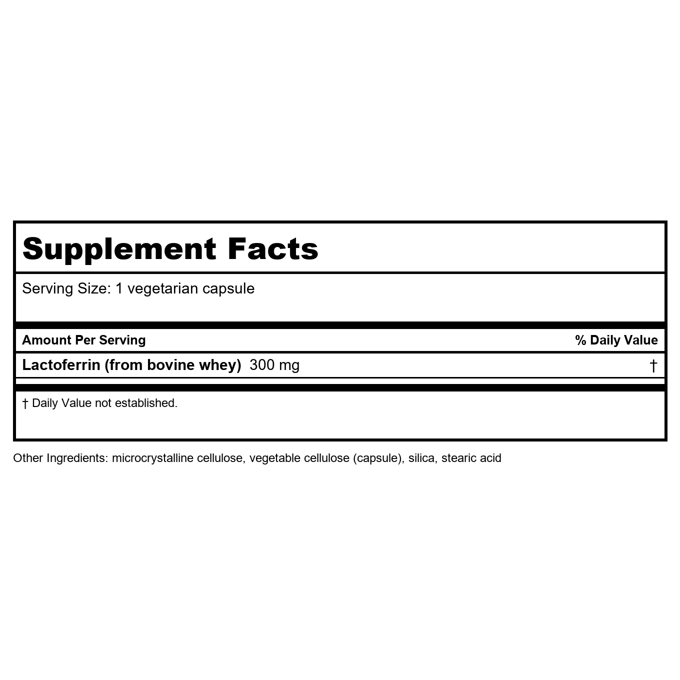 Life Extension Lactoferrin Caps 60 Vcaps
