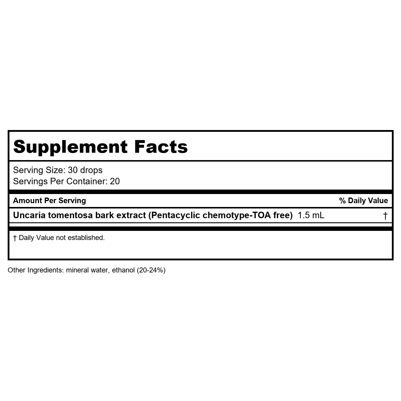 NutraMedix Samento Tincture 1oz